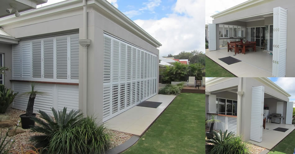 Exterior Bifold Plantation Shutters Manufacturers